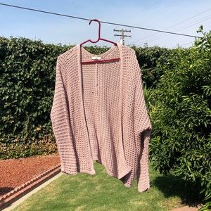Pink Knit Cardigan